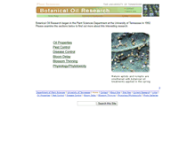Tablet Screenshot of botanicaloils.tennessee.edu