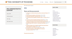 Desktop Screenshot of iris.tennessee.edu
