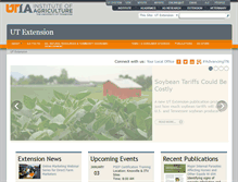 Tablet Screenshot of extension.tennessee.edu